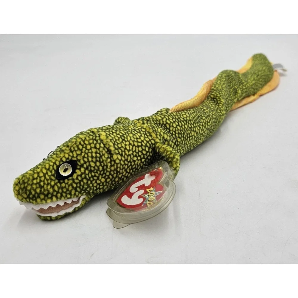 Ty Beanie Babies Reptiles Lot Morrie Smoochy Peekaboo Slither Set of 4